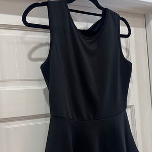 NWT Forever 21 early 2010s Elegant Black Sleeveless Peplum Top